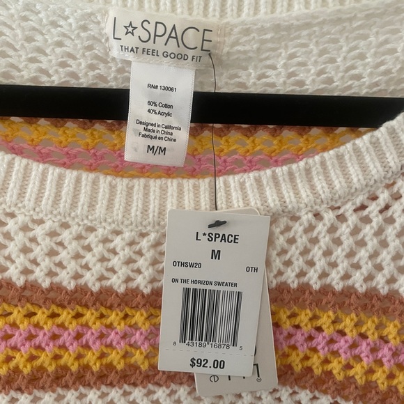 NWT L*Space - On The Horizon Crochet Sweater - Picture 5 of 8